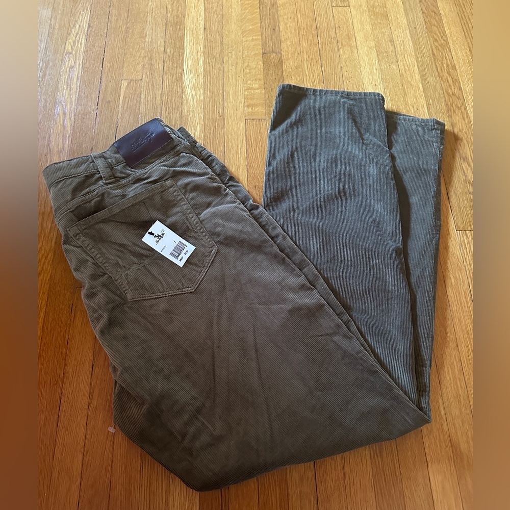 34 Heritage Taupe Charisma Corduroy Pants, 40x34, NWT